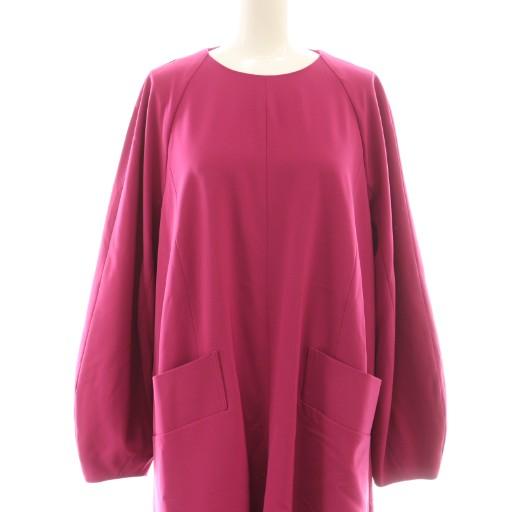 アドーア ADORE 24AW ハイツイストWクロスワンピース ロング 38 ピンク