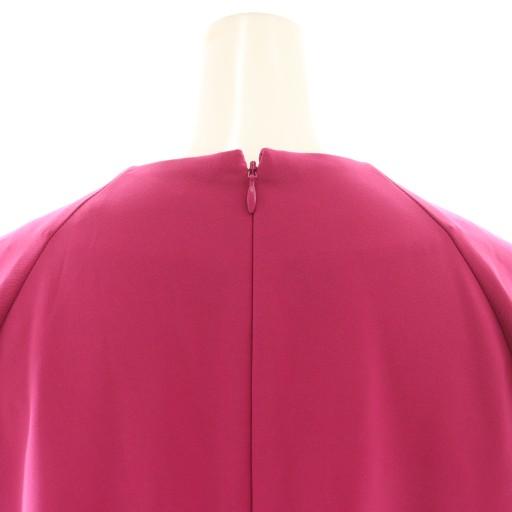 アドーア ADORE 24AW ハイツイストWクロスワンピース ロング 38 ピンク