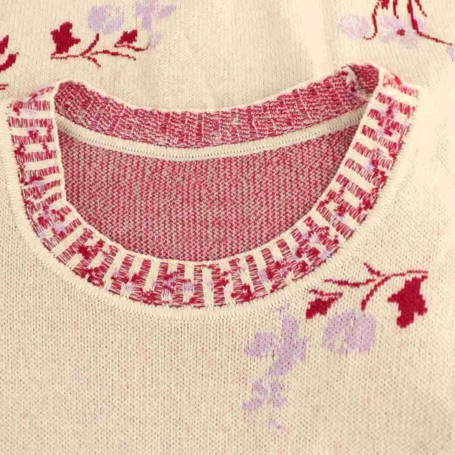 マメクロゴウチ Mame Kurogouchi Floral Jacquard Knitted Top ニット