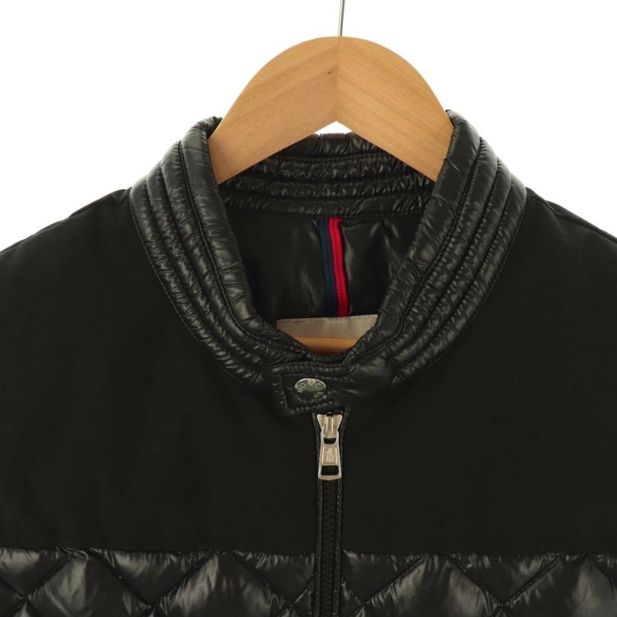 【中古】モンクレール MONCLER JEUNET GILLET ダウンベストダイヤモンドキルティング ジップアップ 前開き 4 黒 MONCLER（モンクレール） MONCLER JEUNET GILLET ダウンベスト
