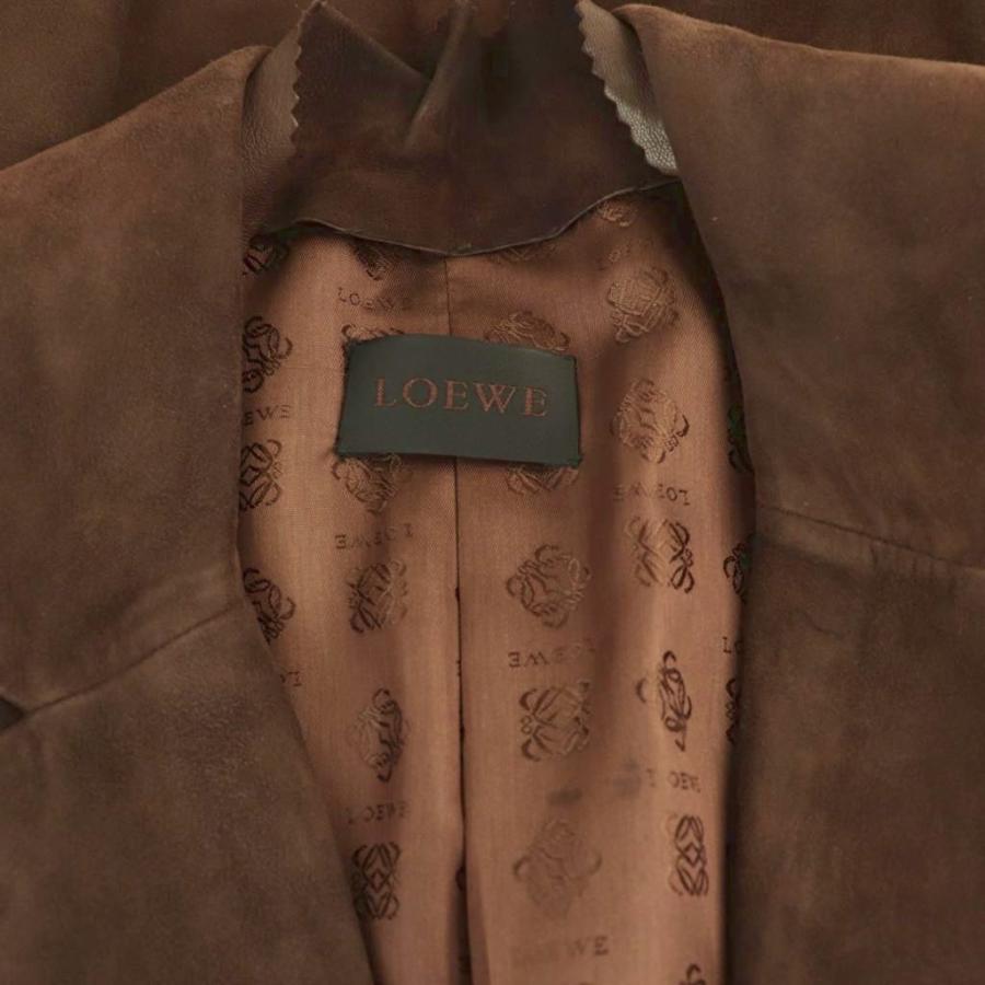 LOEWE（ロエベ） ラムレザースエードジャケット テーラード 総