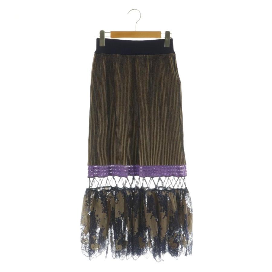 未使用品 アメリヴィンテージ Ameri VINTAGE SCALLOP LACE KNIT SKIRT