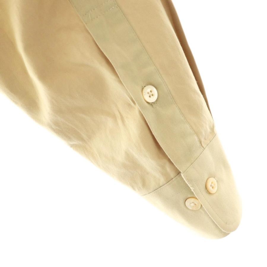 バーバリー ロンドン BURBERRY LONDON ロゴ刺繍長袖シャツ L ベージュ