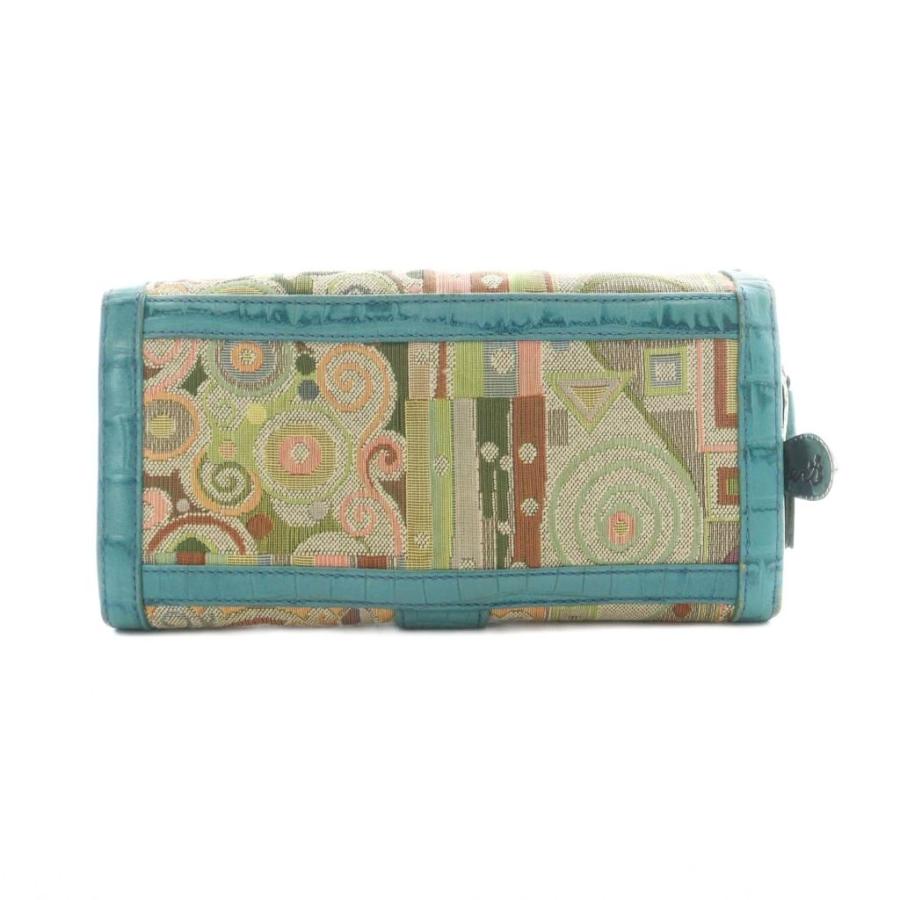 シンクビー! クリムトスペシャル 長財布 マルチカラー ターコイズ