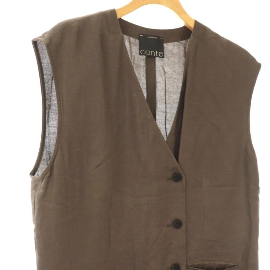 コンテ conte 25SS フロントボタン Vネックオールインワン サロペット