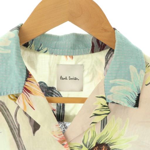 Paul Smith（ポール・スミス） ヒマワリ柄 シャツ 半袖 リネン 40