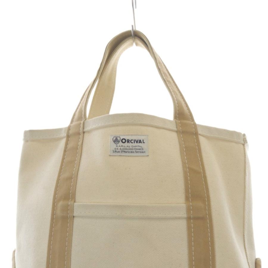 ORCIVALオーシバル・キャンバストートバッグ ペイントSサイズ白