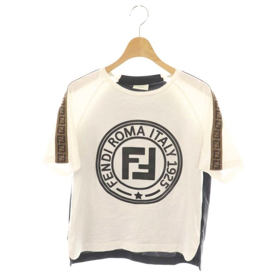 FENDI（フェンディ） ズッカ柄ロゴ半袖Tシャツ カットソー 12A 