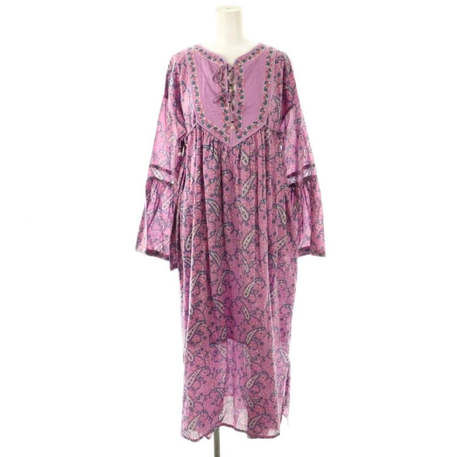 ロンハーマン Ron Herman ペイズリー柄 インド綿 ワンピース S 紫