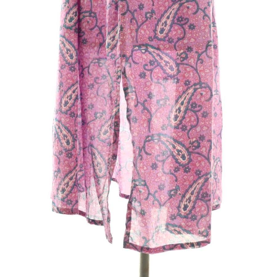 ロンハーマン Ron Herman ペイズリー柄 インド綿 ワンピース S 紫