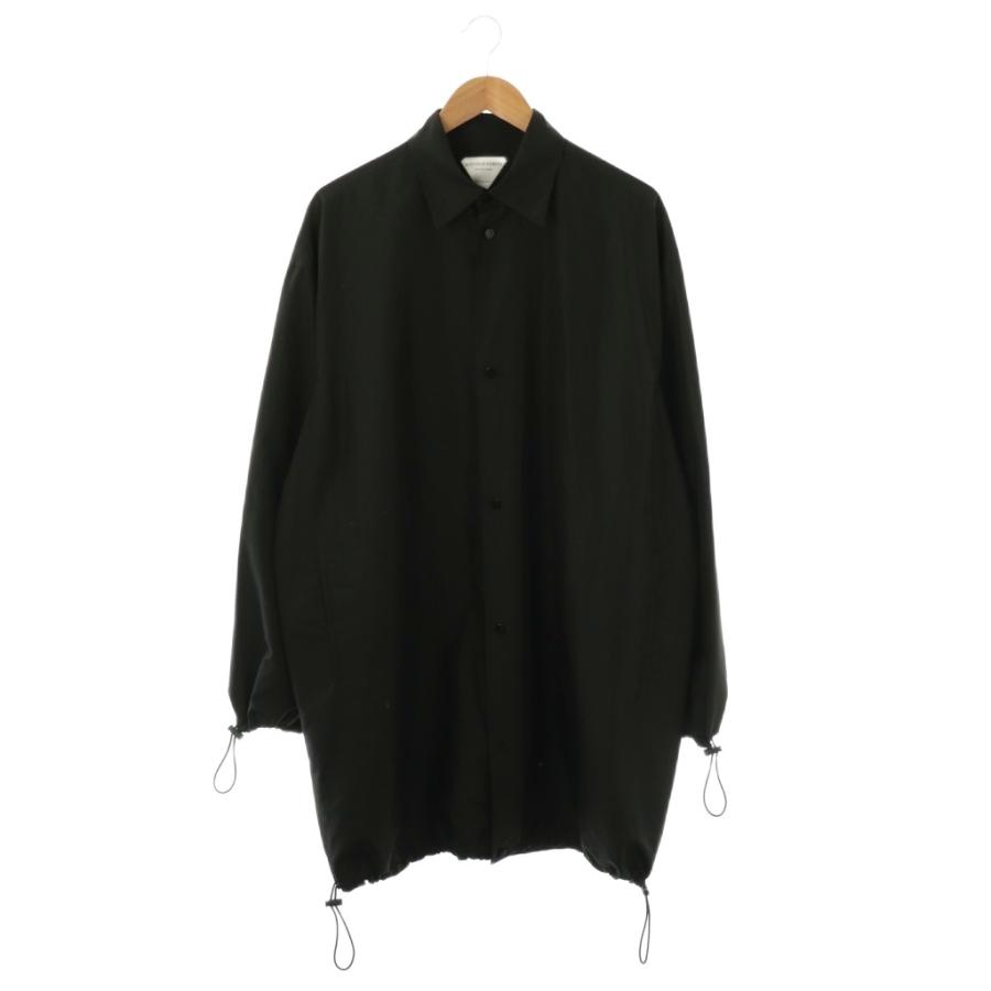 【中古】ボッテガヴェネタ BOTTEGA VENETA 629336 vkt00 テクニカルオーバーサイズシャツコート 薄手 46 黒 BOTTEGA VENETA（ボッテガ・ヴェネタ） BOTTEGA VENETA 629336 vkt00