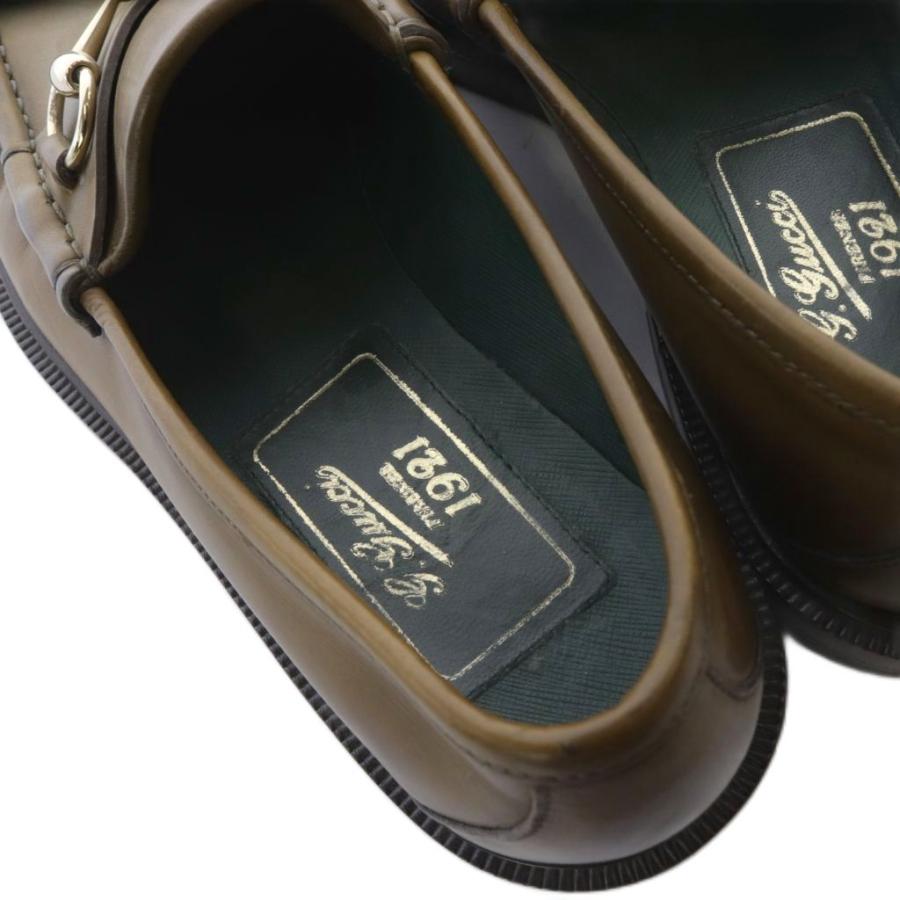 GUCCI（グッチ） ホースビットローファー レザー 5.5 茶色 ブラウン