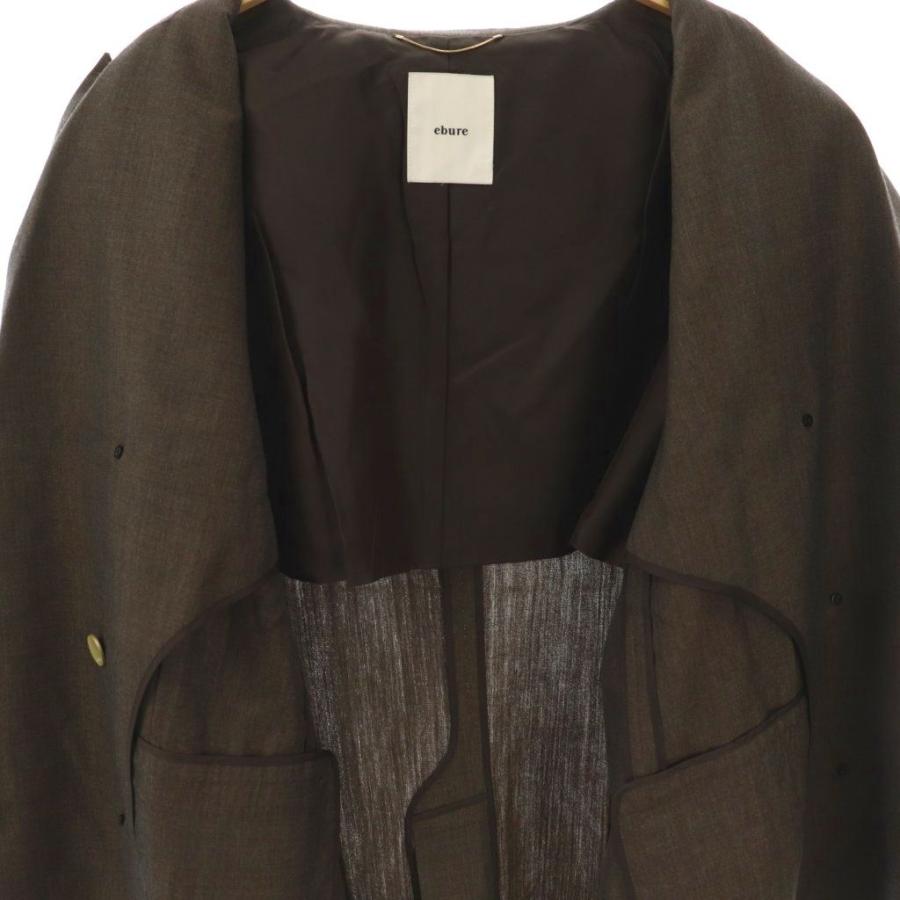 エブール ebure ファインライトウールアンコンジャケット テーラード
