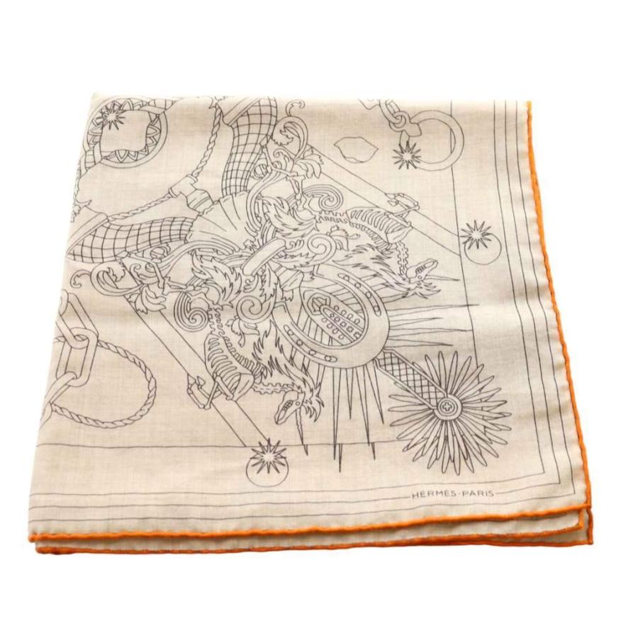 HERMES（エルメス） カレジェアン 140 大判 ショール ストール セラ