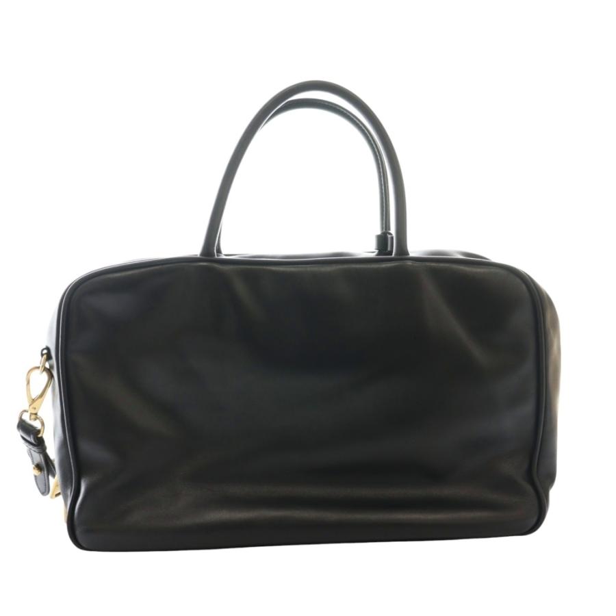 MIUMIUボー レザーバッグ ミュウミュウ 黒 ブラック ブラック レザー ボー バッグ | Miu Miu