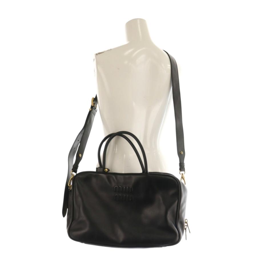 miu miu（ミュウミュウ） レザー ボー バッグ トート ショルダー 2WAY