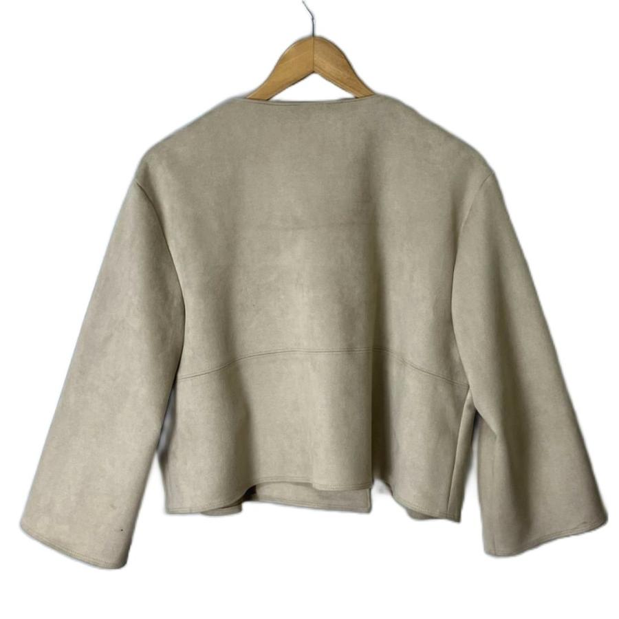 ZARA（ザラ） フェイクスウェード ジャケット ノーカラージャケット M