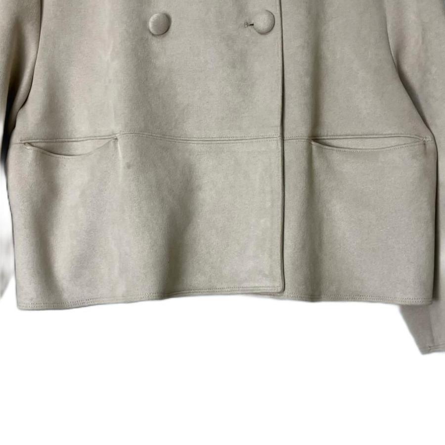 ZARA（ザラ） フェイクスウェード ジャケット ノーカラージャケット M