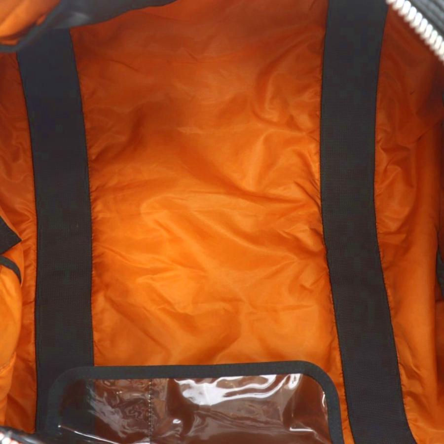 美品 PORTER タンカー ミニボストンバッグ 黒 オレンジ ナイロン ドラム 未使用級】ポーター タンカー ミニボストン S ドラム 完売品 ブラック