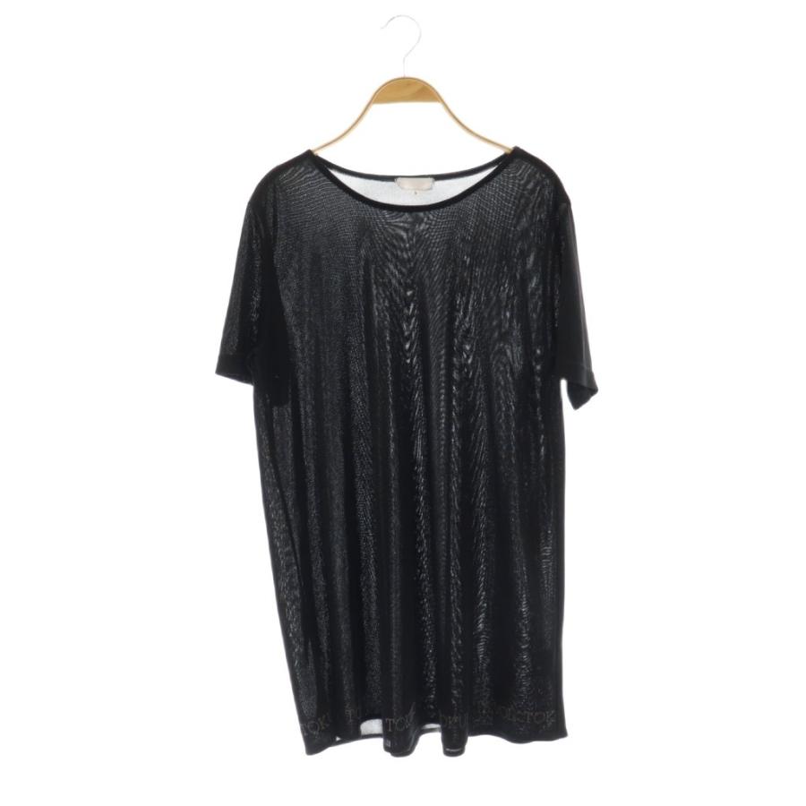 トクコプルミエヴォル VOL 裾ロゴ 半袖 カットソー Tシャツ 9 ブラック トクコプルミエヴォル TOKUKO 1er VOL 裾ロゴ 半袖 カットソー Tシャツ