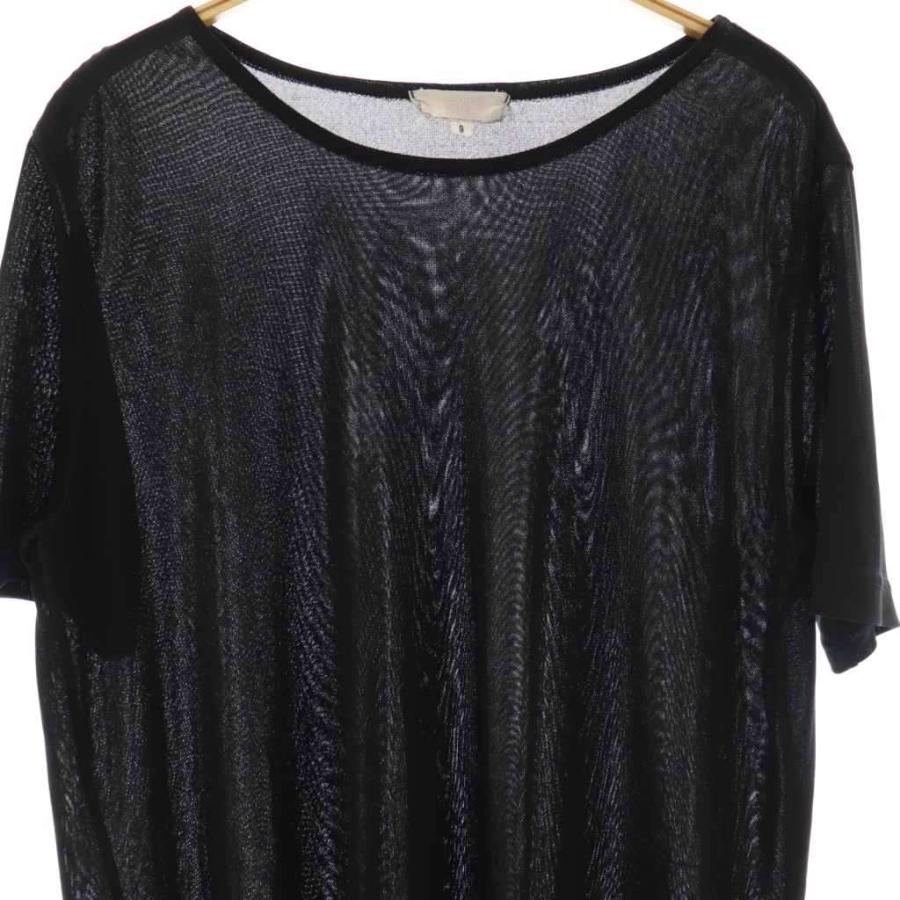 トクコプルミエヴォル VOL 裾ロゴ 半袖 カットソー Tシャツ 9 ブラック トクコプルミエヴォル TOKUKO 1er VOL 裾ロゴ 半袖 カットソー Tシャツ