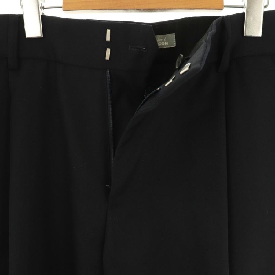 kolor BEACON 24WBM-P02140 タックパンツ カラービーコン kolor BEACON ワイドスラックスパンツ タック 2