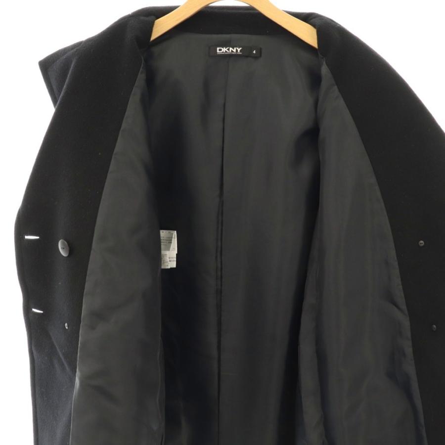 ダナキャランニューヨーク DKNY レザー切替コート チェスター アウター