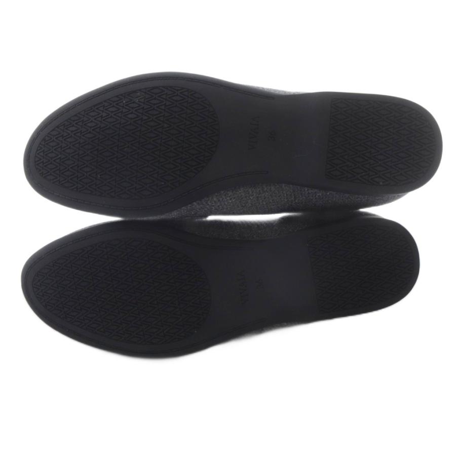 ビバイア VIVAIA Eloise アーモンドトゥ ペニーローファー 36 グレー