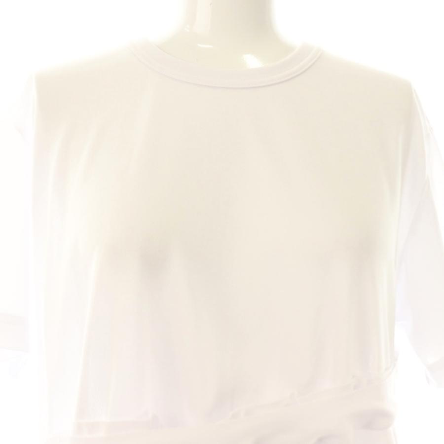 タオ コムデギャルソン 変形Tシャツ AD2024 ホワイト L カットソー