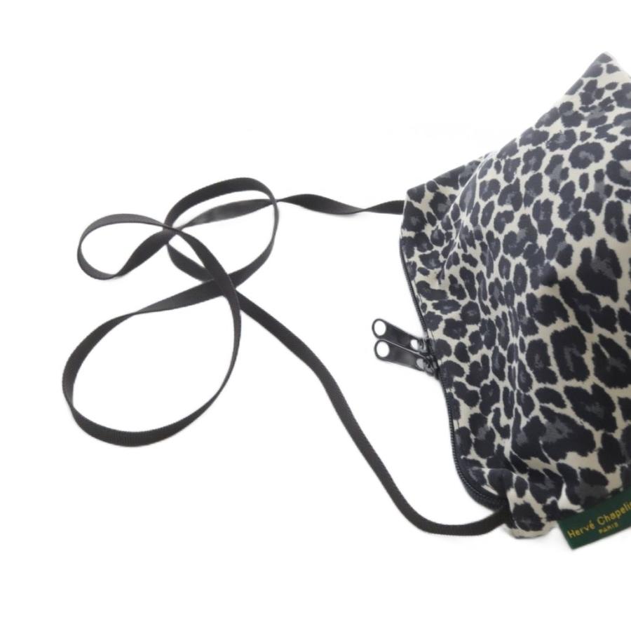 エルベシャプリエ Herve Chapelier 2885F レオパード ナイロン舟型