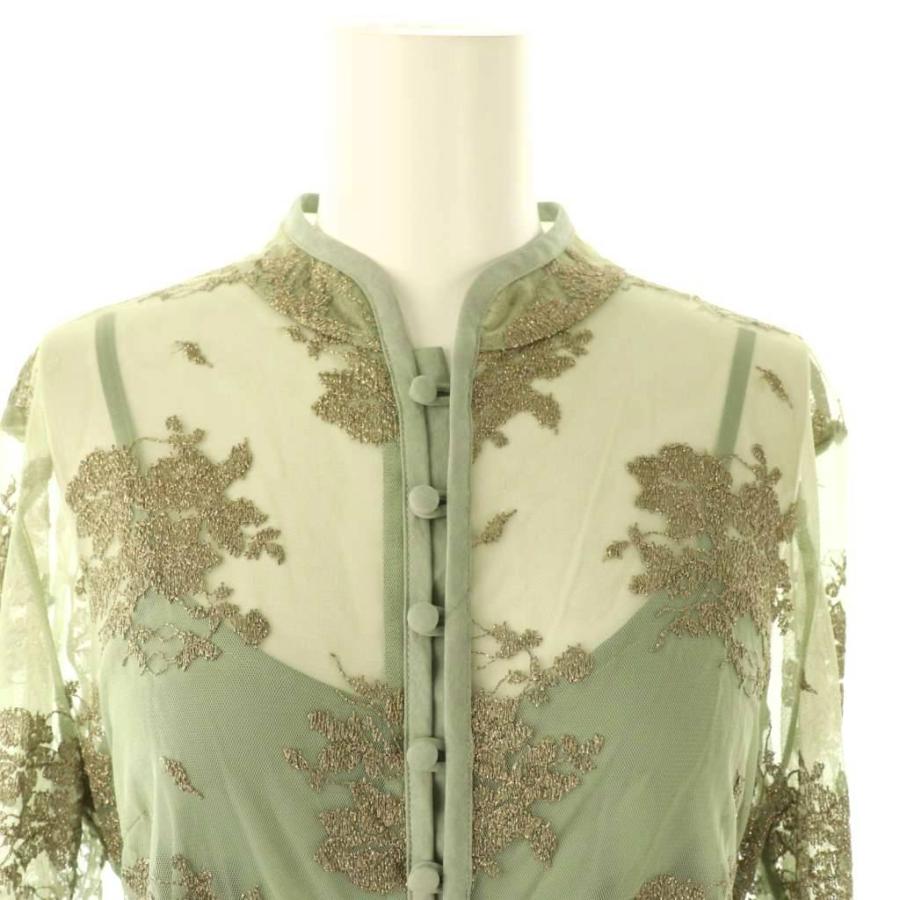アメリ AMERI FLOWER LACE DRESS ワンピース ドレス 長袖 ロング
