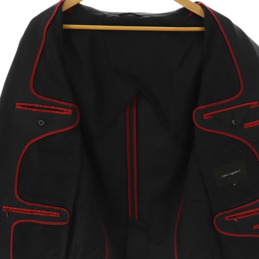 【中古】ウノピュウノウグァーレトレ TRAVEL JKT KAJI NYLON テーラードジャケット 2B 背抜き V ブラック /DO ウノピュウノウグァーレトレ 1PIU1UGUALE3 TRAVEL JKT KAJI NYLON