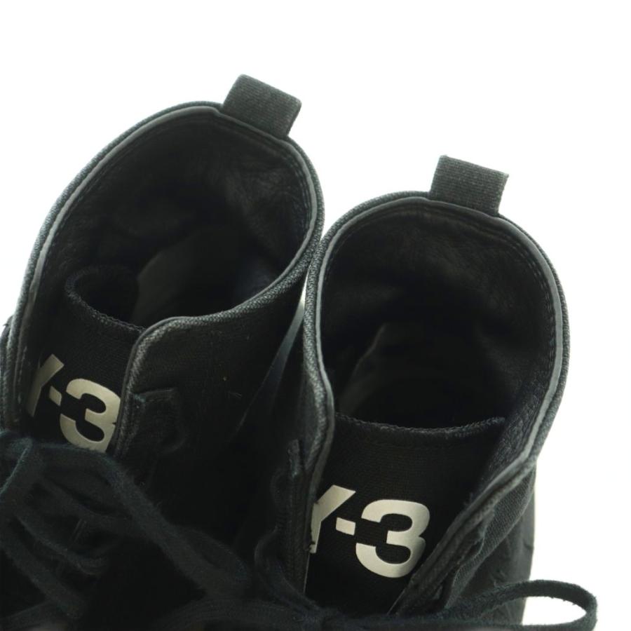 美品　ワイスリー　Y-3　ヨウジヤマモト　ハイカットスニーカー　ジップ　黒　24 美品 ワイスリー Y-3 ヨウジヤマモト ハイカットスニーカー ジップ 黒