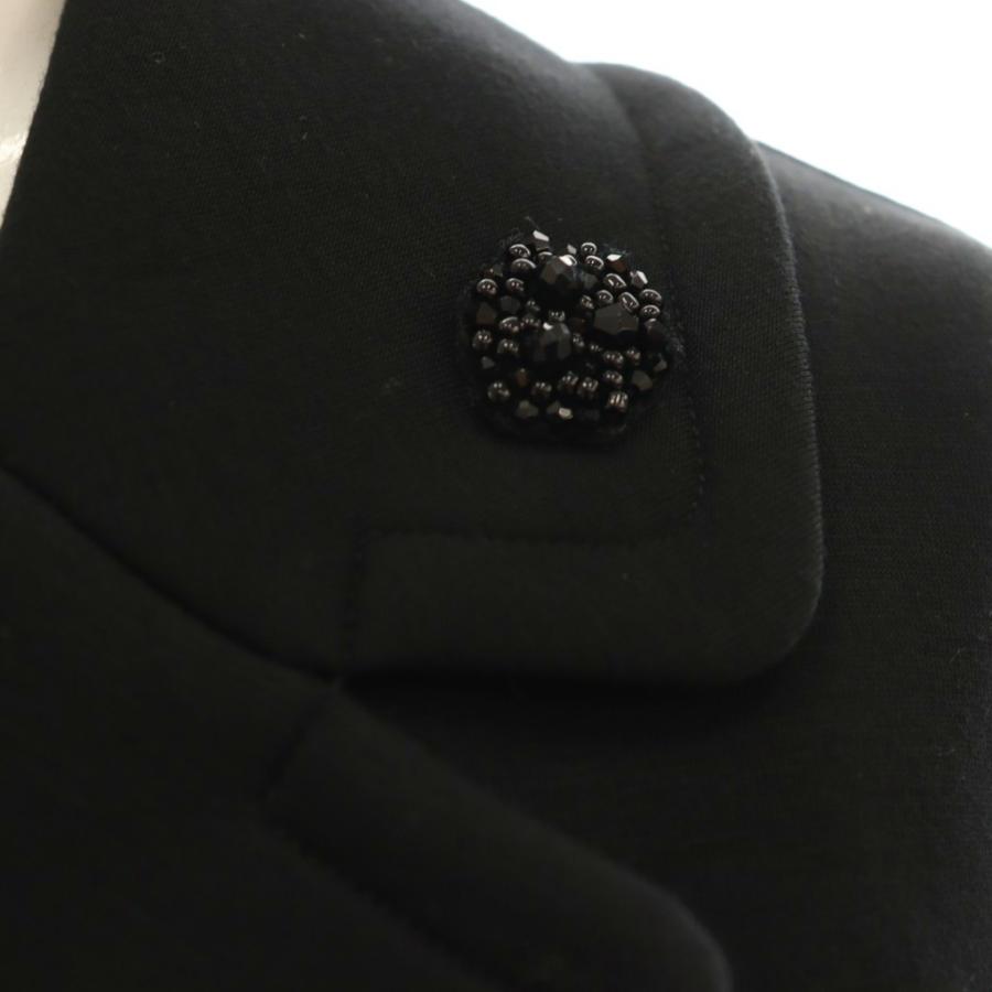 Sマックスマーラ ボンディング ロングコート 黒 ビジュー付き S MAXMARA（エスマックスマーラ） Sマックスマーラ 'S Max Mara