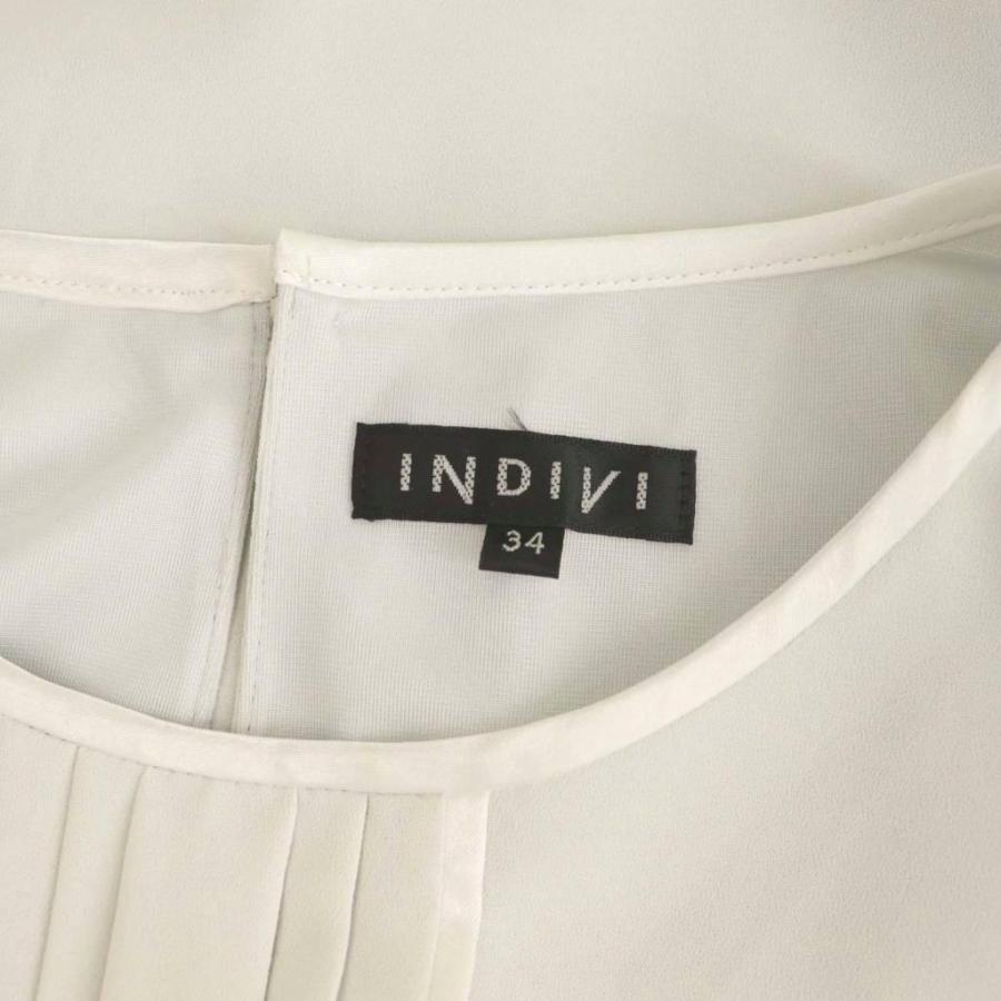 INDIVI（インディヴィ） 洗える UVケア センタータックショート丈 