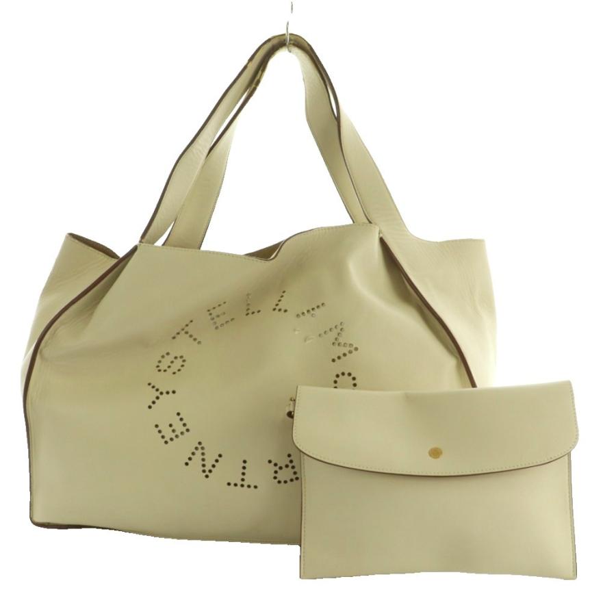 美品！ステラマッカートニー ロゴトートバッグ 2way ポーチ付 ステラマッカートニー STELLA McCARTNEY トートバッグ ポーチ サークル
