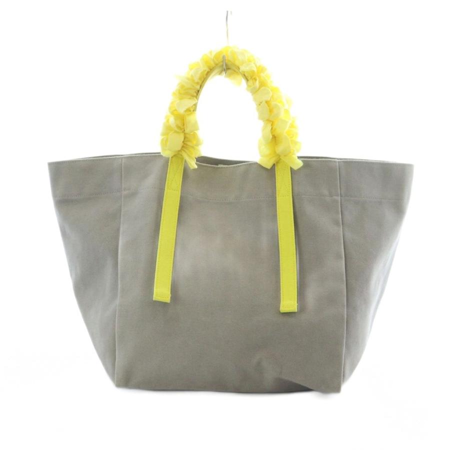 ラドロー キャンバス グレープハンドルバッグ フリル トートバッグ