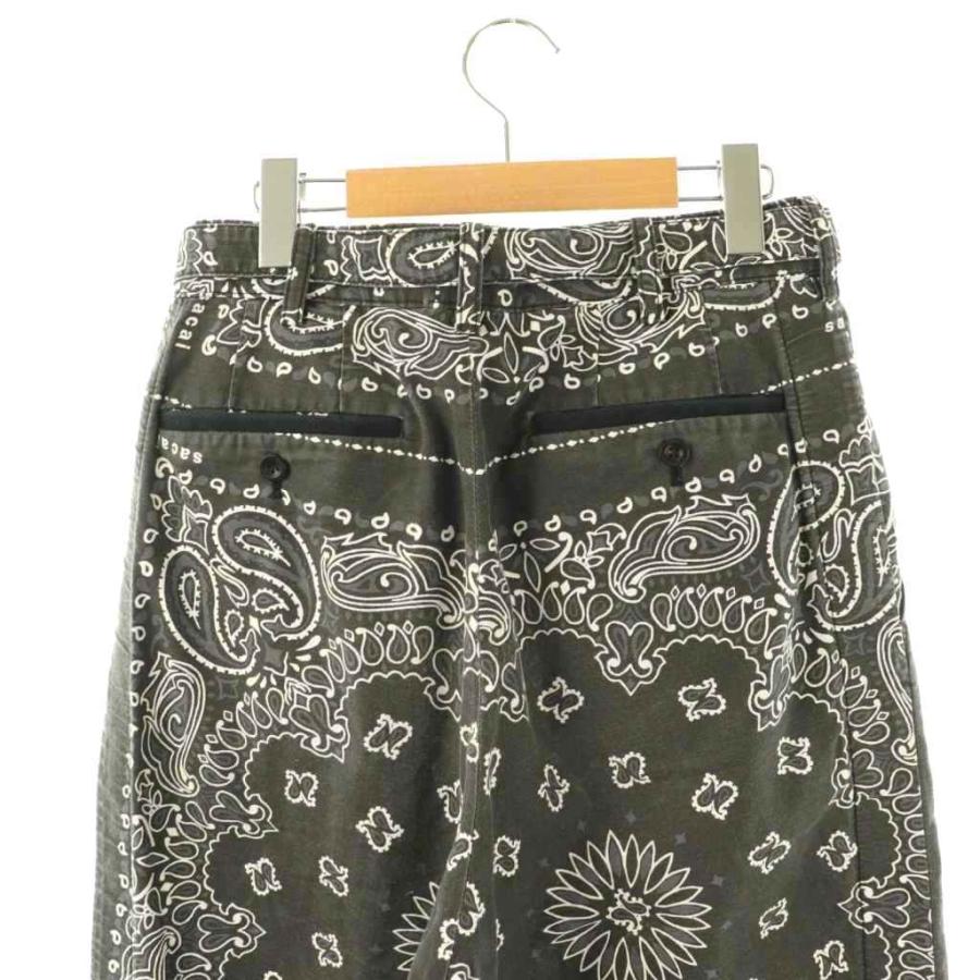 sacai パンツ　ペイズリー柄 サカイ sacai 22-02691MBandana Print Pantsパンツ ストレート