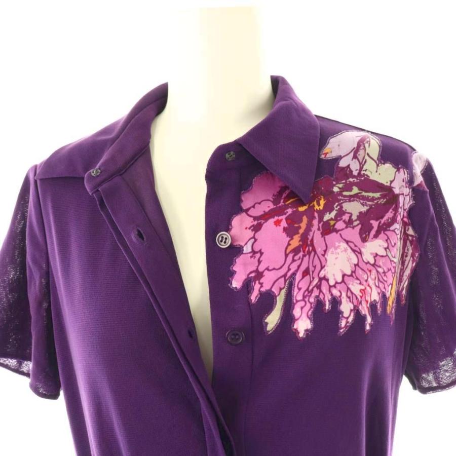 ヴィヴィアンタム VIVIENNE TAM フラワーパワーネットワンピース 半袖