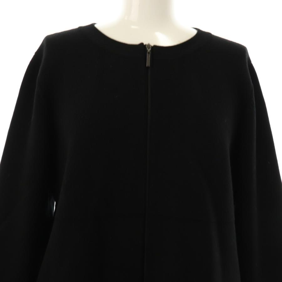 トゥービーシック TO BE CHIC フリル ニットコート ジップアップ 40