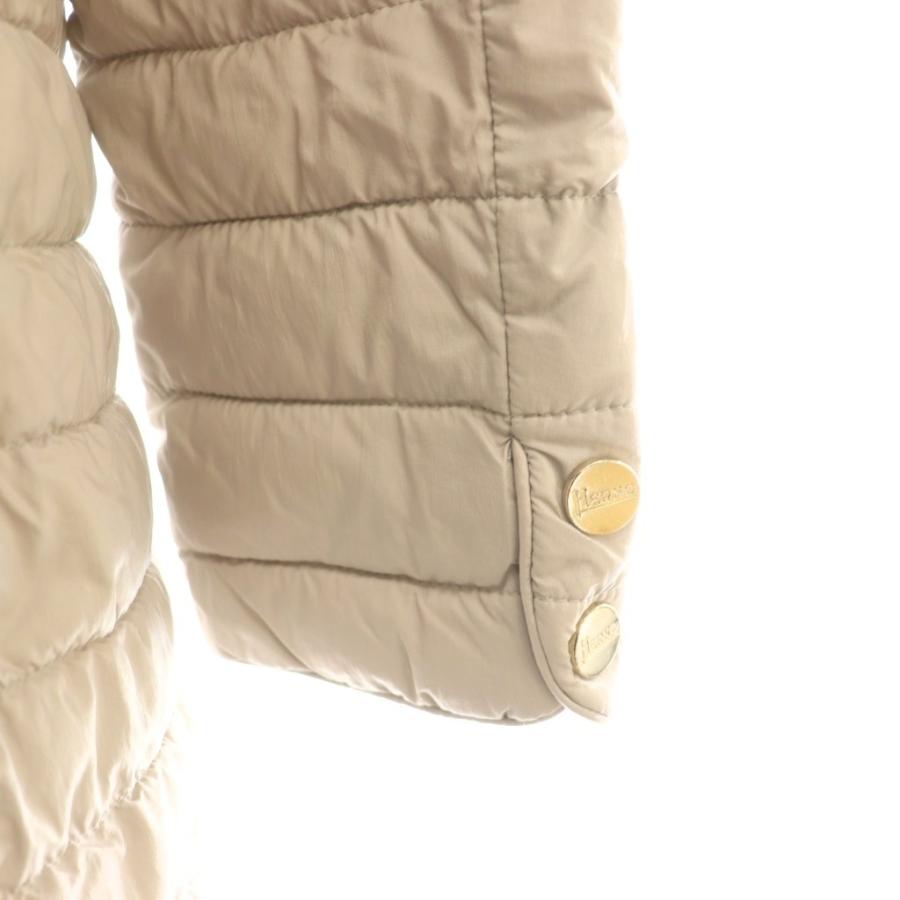 ヘルノ HERNO ナイロン ダウンコート 40 グレージュ /AB □OS