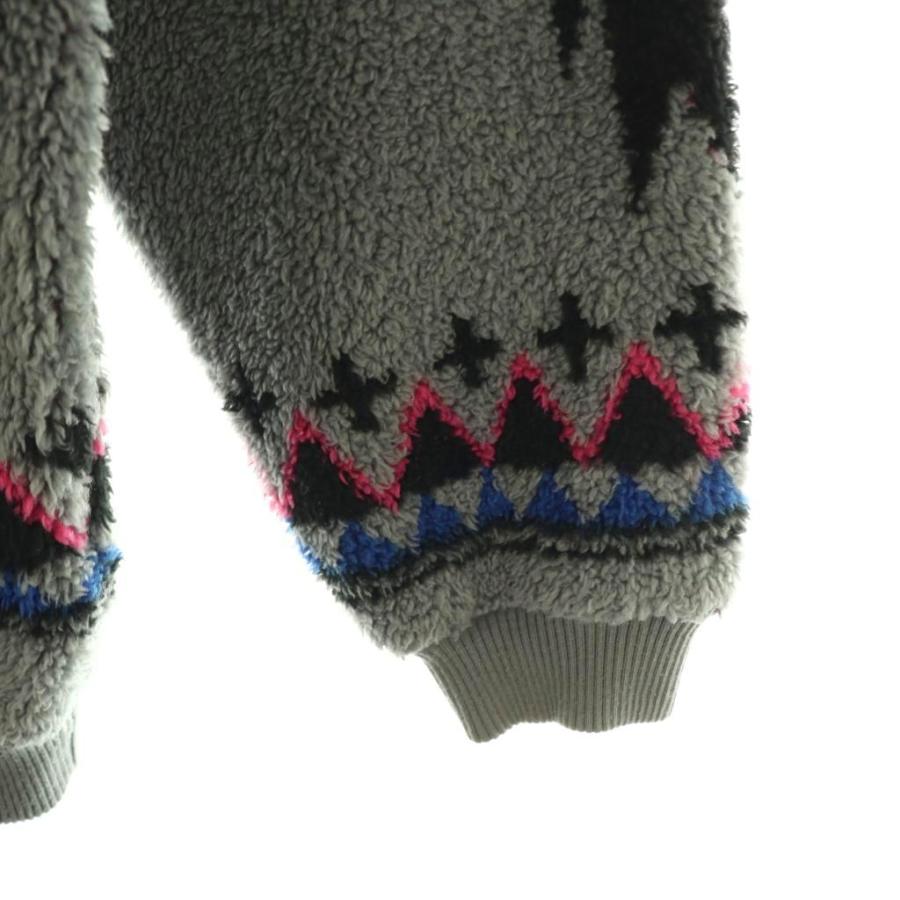 【中古】ヒステリックグラマー WOMAN ON SKULLジャカードジャケット ブルゾン ジップアップ F グレー HYSTERIC GLAMOUR（ヒステリックグラマー） HYSTERIC GLAMOUR WOMAN ON