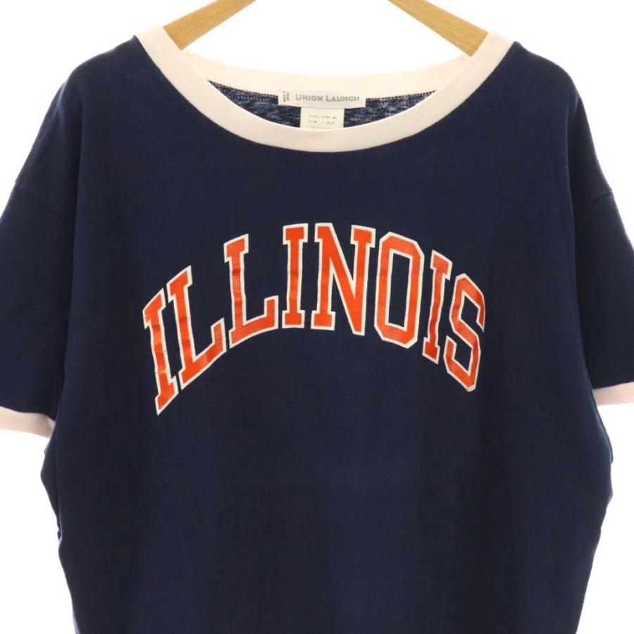 UNION LAUNCH ユニオンランチ パイピングリメイク リンガーTシャツ