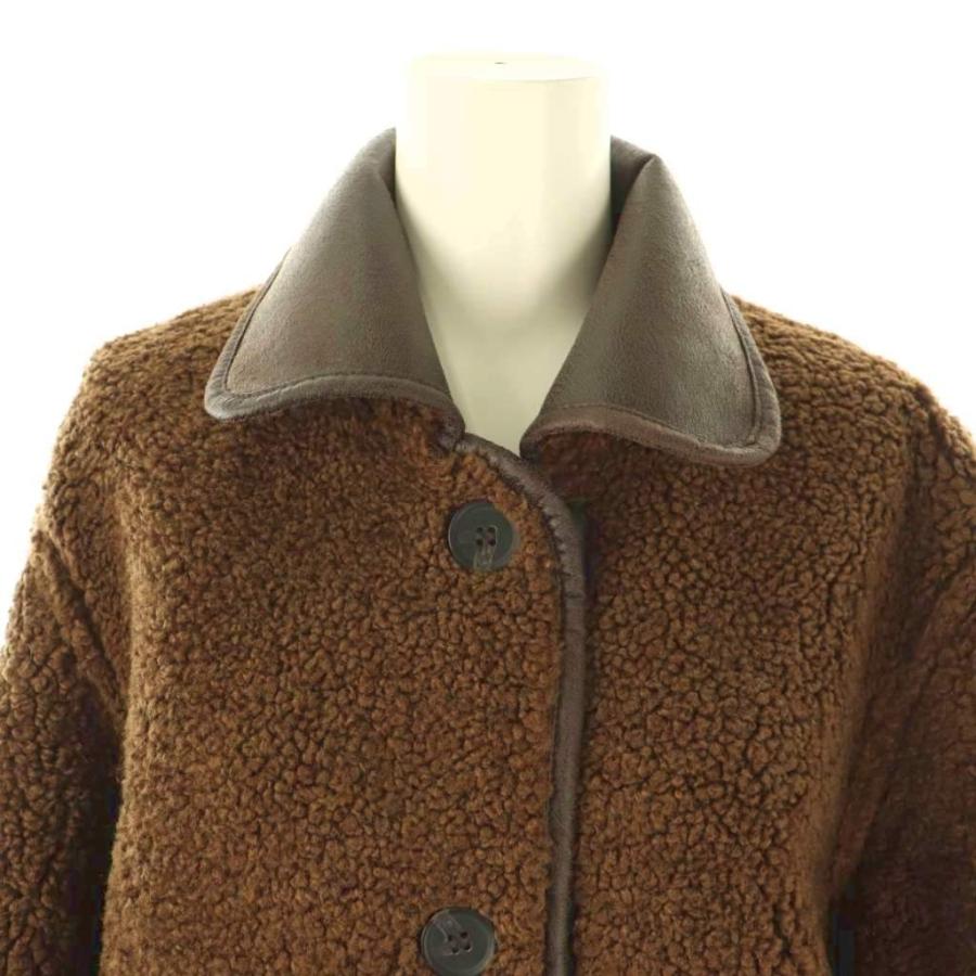 ZARA（ザラ） リバーシブルフェイクレザーダブルフェイスコート ボア