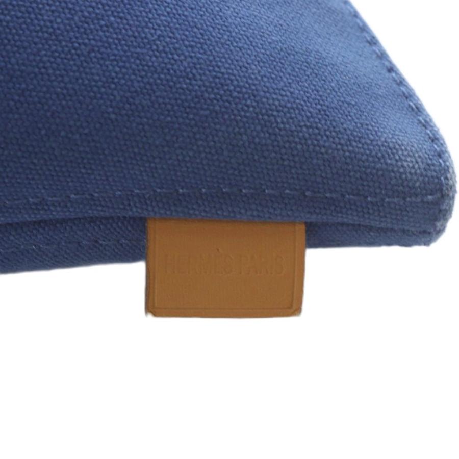 HERMES（エルメス） パルミール ミニ ポーチ キャンバス ネイビー