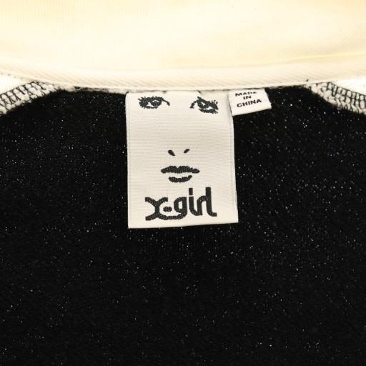 エックスガール x-girl CONTRAST STRIPE ZIP UP SWEAT スウェット 