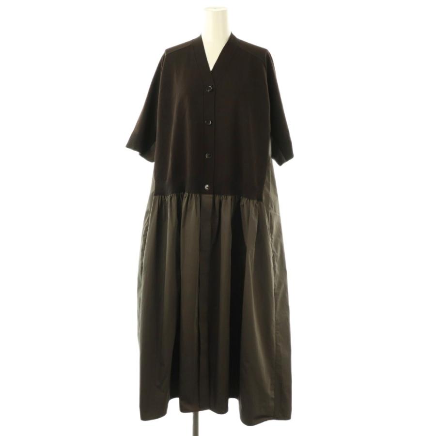 ドゥロワー Drawer M.SUMMER3 コンビワンピース ロング 七分袖 1