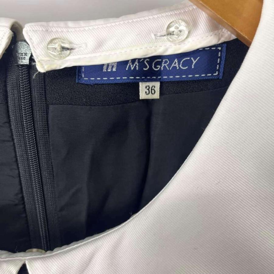 エムズグレイシー M'S GRACY 襟付きワンピース ブラウスワンピース