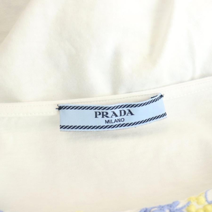 PRADA（プラダ） フラワー装飾 ノースリーブ カットソー タンクトップ