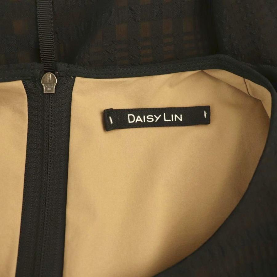 デイジーリン ワンピース 38 ベージュ×ブラックドレス フォクシー デイジーリンフォクシー DAISY LIN For FOXEY 23年 07001 ドレス